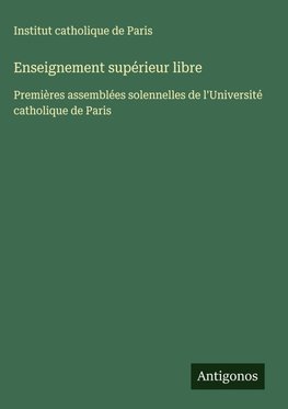 Enseignement supérieur libre