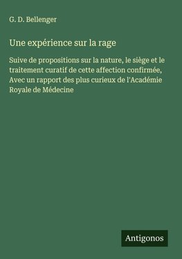 Une expérience sur la rage