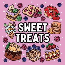 Bold and Easy Sweet Treats Coloring Book