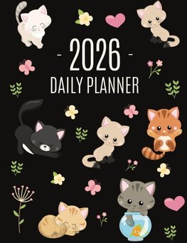 Cats Daily Planner 2026