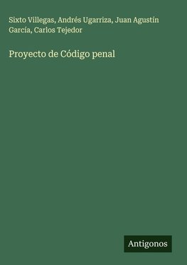 Proyecto de Código penal