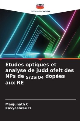 Études optiques et analyse de judd ofelt des NPs de Sr2SiO4 dopées aux RE