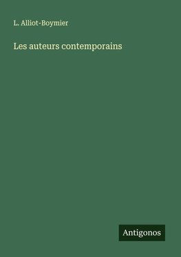 Les auteurs contemporains