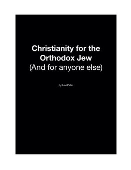 Christianity for the Orthodox Jew