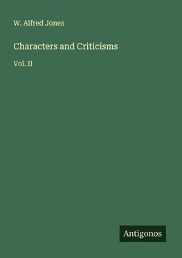 Characters and Criticisms