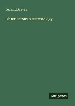 Observations n Meteorology