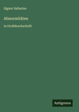 Abnormitäten