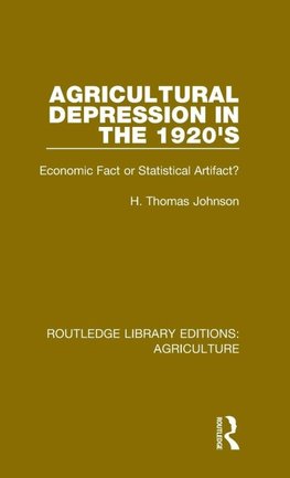 Agricultural Depression in the 1920's