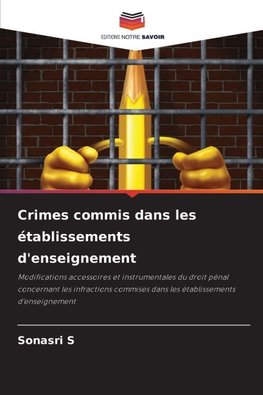 Crimes commis dans les établissements d'enseignement