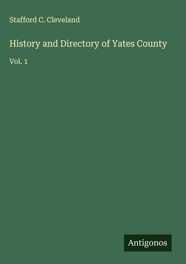 History and Directory of Yates County