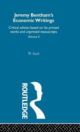 Jeremy Bentham's Economic Writings