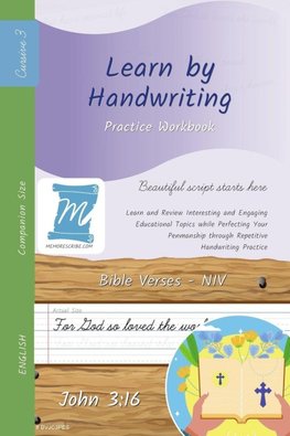 Handwriting Practice Workbook - Bible Verses - John 3