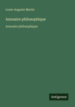 Annuaire philosophique
