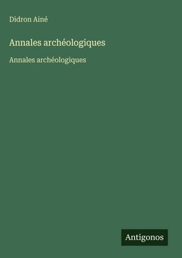 Annales archéologiques