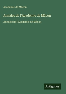 Annales de l'Académie de Mâcon