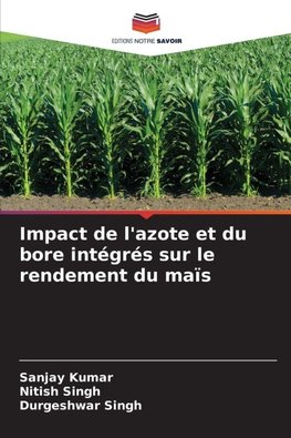 Impact de l'azote et du bore intégrés sur le rendement du maïs
