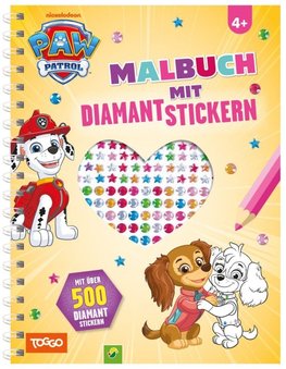 PAW Patrol Malbuch mit Diamantstickern