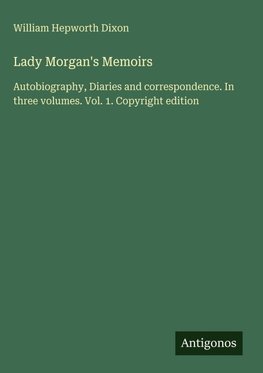 Lady Morgan's Memoirs
