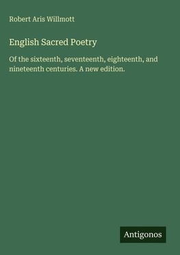 English Sacred Poetry