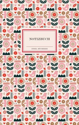 Notizbuch Insel-Bücherei 'Puderrosa Blumen retro'