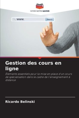 Gestion des cours en ligne