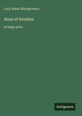 Anne of Avonlea
