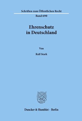 Ehrenschutz in Deutschland.