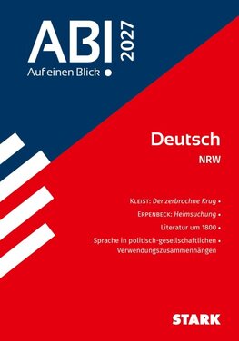 STARK Deutsch - Abi - Auf einen Blick! 2027 NRW