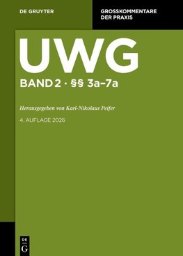 UWG §§ 3a-7a