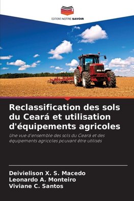 Reclassification des sols du Ceará et utilisation d'équipements agricoles