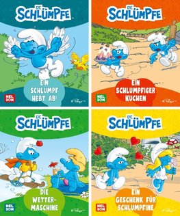 Nelson Mini-Bücher: 4er Schlümpfe 1-4