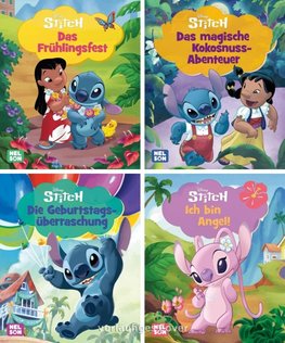 Nelson Mini-Bücher: 4er Disney Lilo & Stitch 5-8