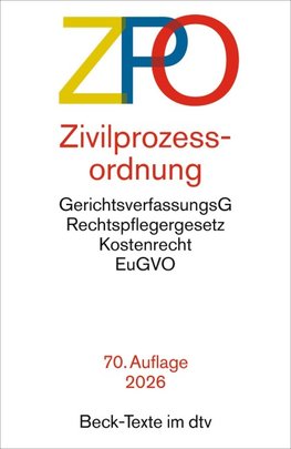 Zivilprozessordnung. ZPO
