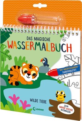 Das magische Wassermalbuch - Wilde Tiere
