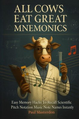 All Cows Eat Great Mnemonics - Easy Memory Hacks to Recall Scientific Pitch Notation Music Notes Names & Locations Instantly