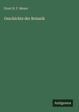 Geschichte der Botanik