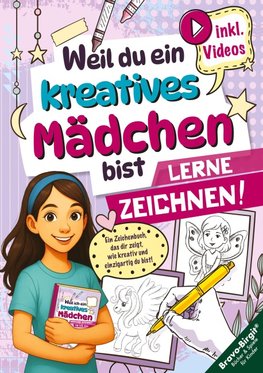 Lerne Zeichnen! Das ideale Geschenk für Mädchen ab 8 mit Videos