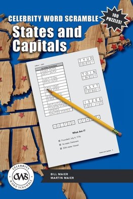 Celebrity Word Scramble States and Capitals