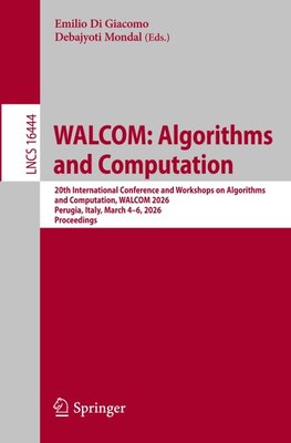 WALCOM: Algorithms and Computation