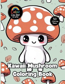 Kawaii Mushroom Coloring Book