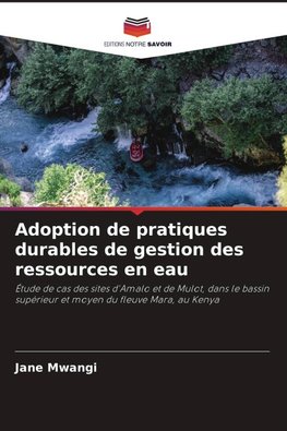 Adoption de pratiques durables de gestion des ressources en eau