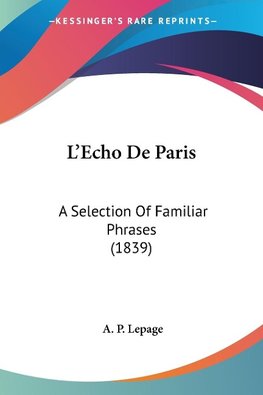 L'Echo De Paris