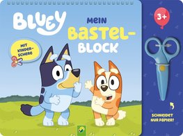 Bluey Mein Bastelblock mit kindersicherer Schere