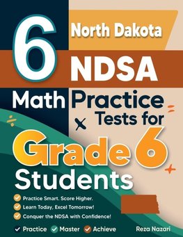 6 North Dakota NDSA Math Practice Tests for Grade 6 Students