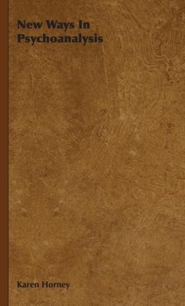 New Ways in Psychoanalysis