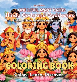 Hindu Gods and Goddesses Coloring Book