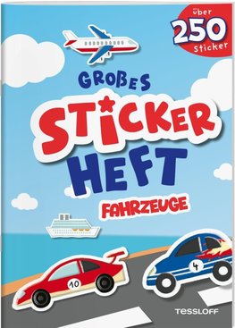Großes Stickerheft. Fahrzeuge