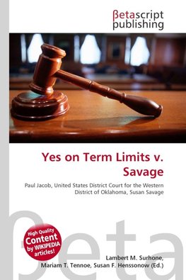 Yes on Term Limits v. Savage