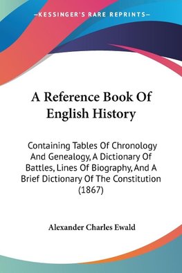 A Reference Book Of English History