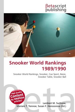 Snooker World Rankings 1989/1990